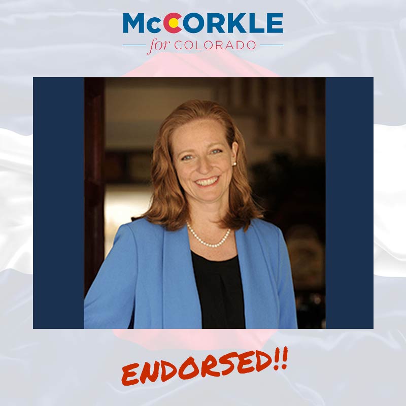 Morgan Carroll endorsement to Ike McCorkle