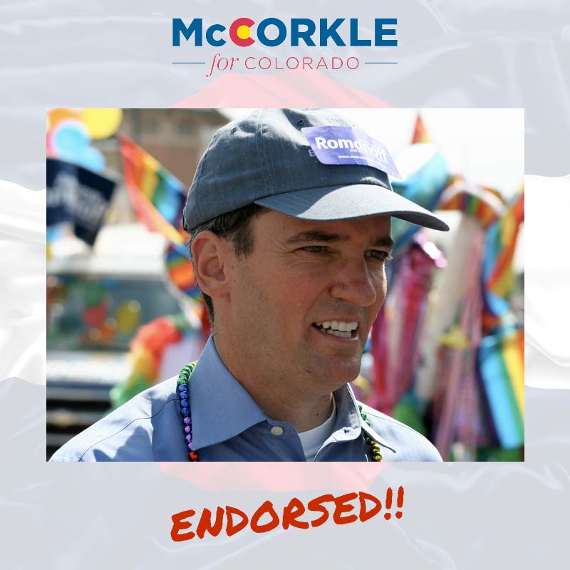 Andrew Romanoff endorsement to Ike McCorkle